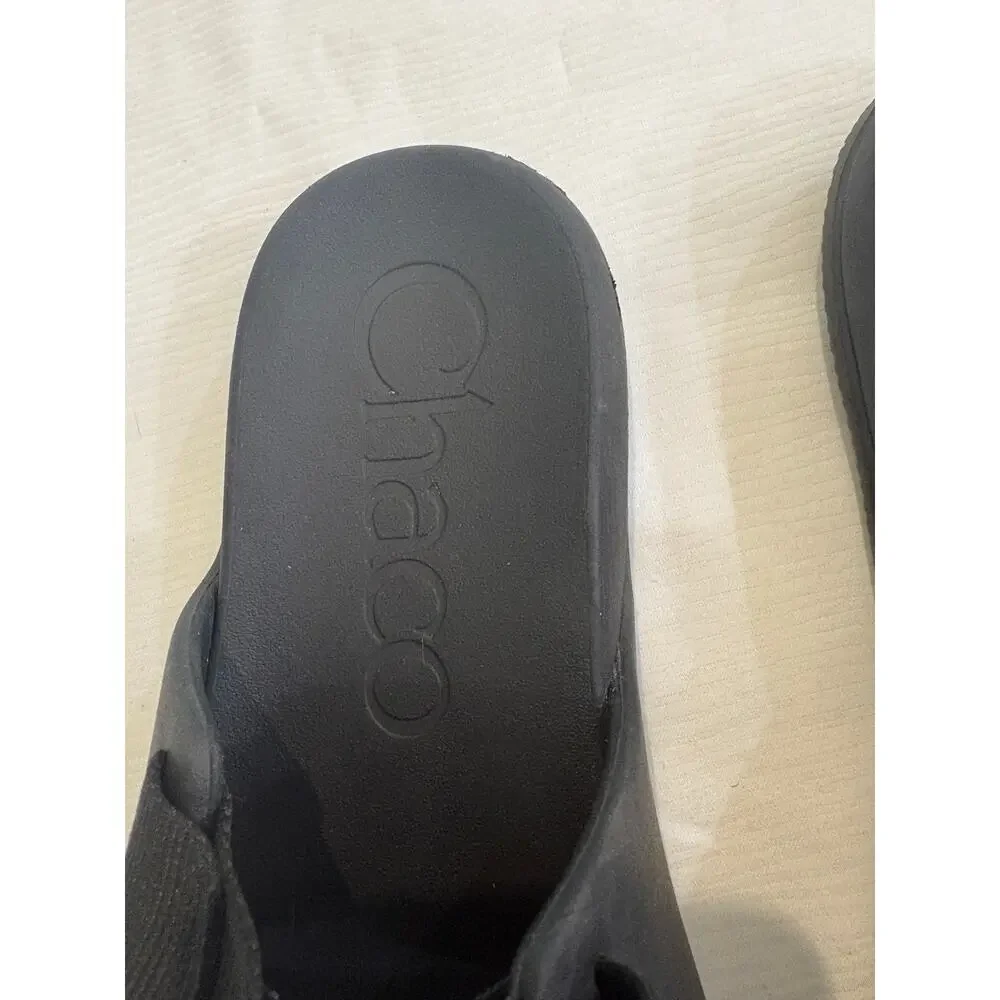 Chaco Chillos Women's Size 6 Shoes Black Slides Flip Flop Comfort Sandals